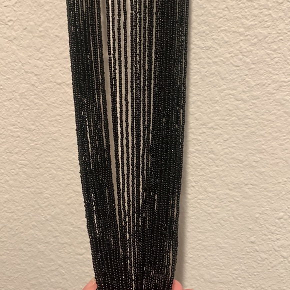 Nordstrom Black beaded necklace - Picture 2 of 7